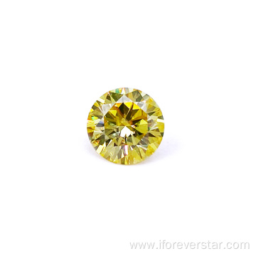 Light Yellow Colored Moissanite Stone Diamond